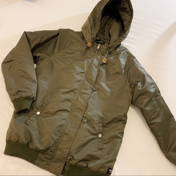 Obey Jackets & Blazers - OBEY Army Green Puffer Jacket